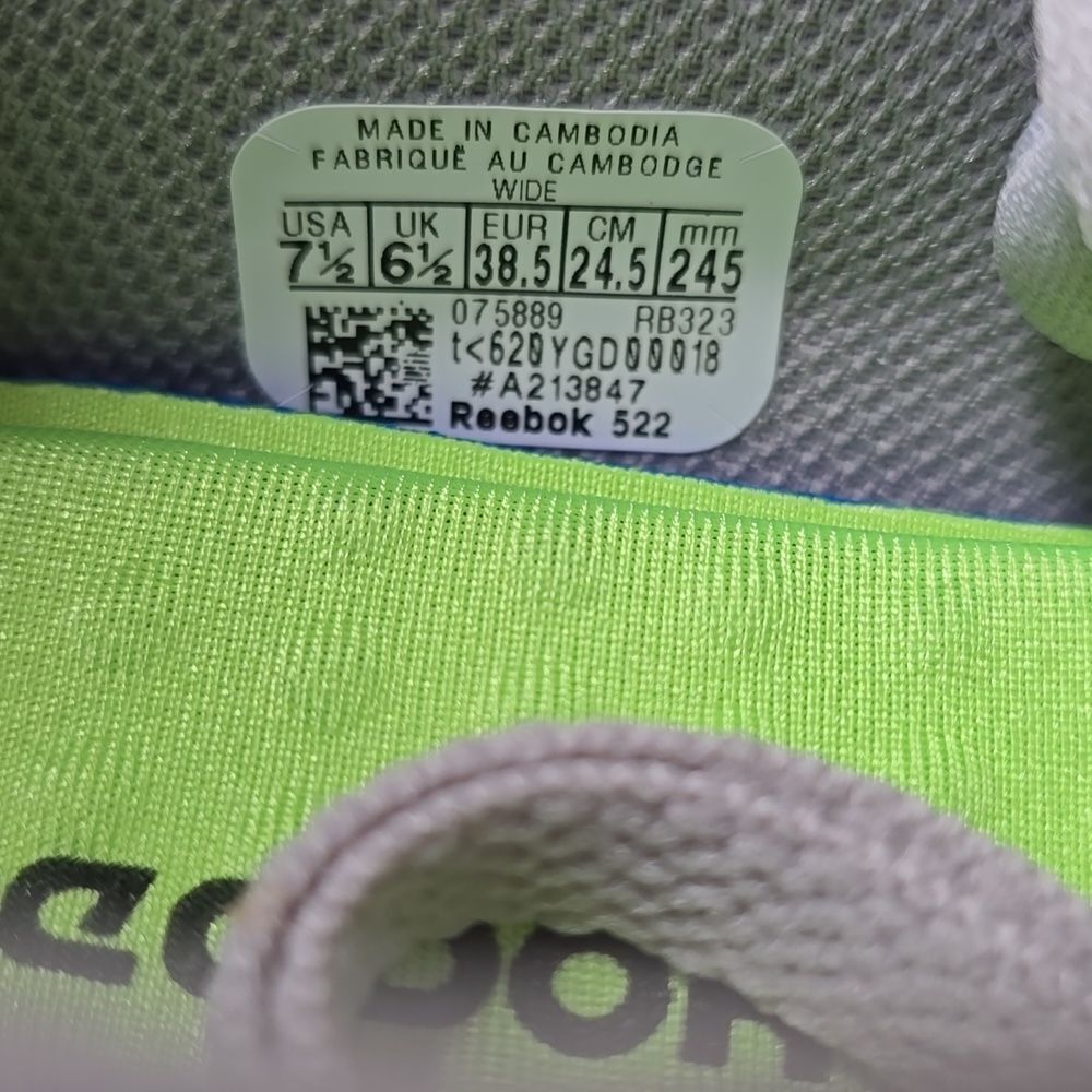 NIB Reebok Zig Pulse Work EH Comp Toe Sz 7.5 Wide Color:Grey/Powder Blue - Picture 7 of 11